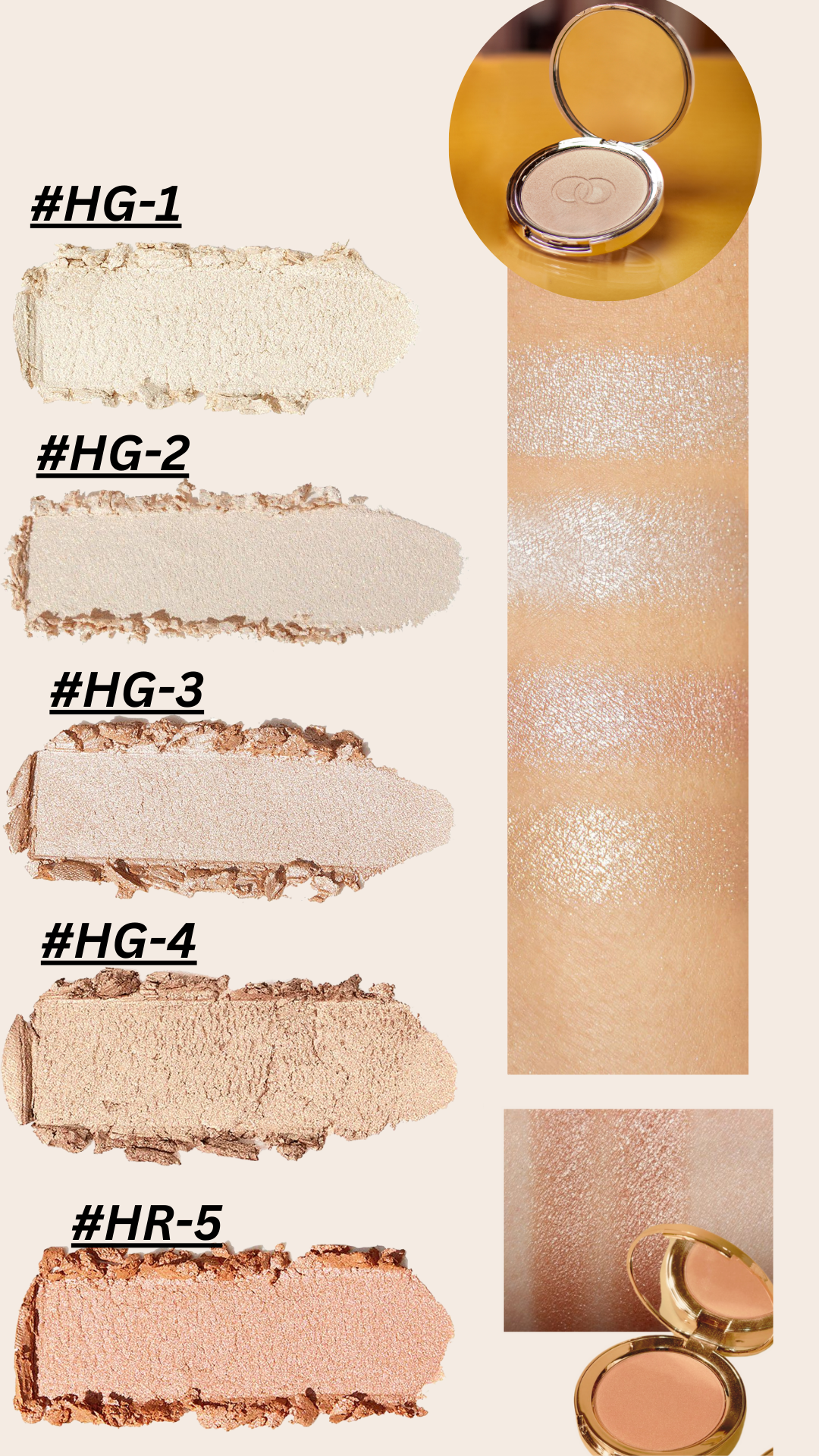 Highlighter - Pearl Powder (5 nuanca)